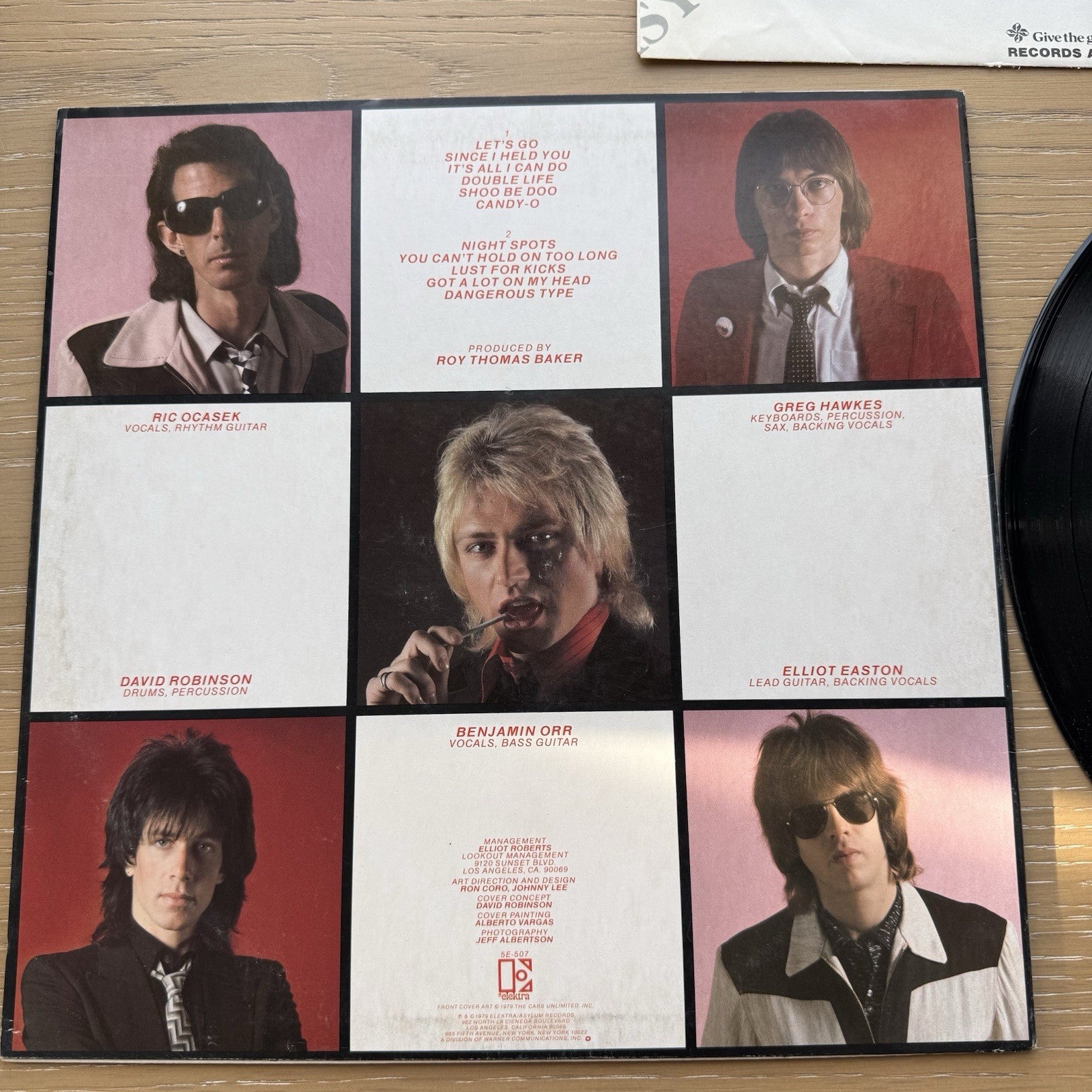 The Cars – Candy-O LP 1979 Elektra 5E-507 VG+ New Wave Classic Vargas Cover 