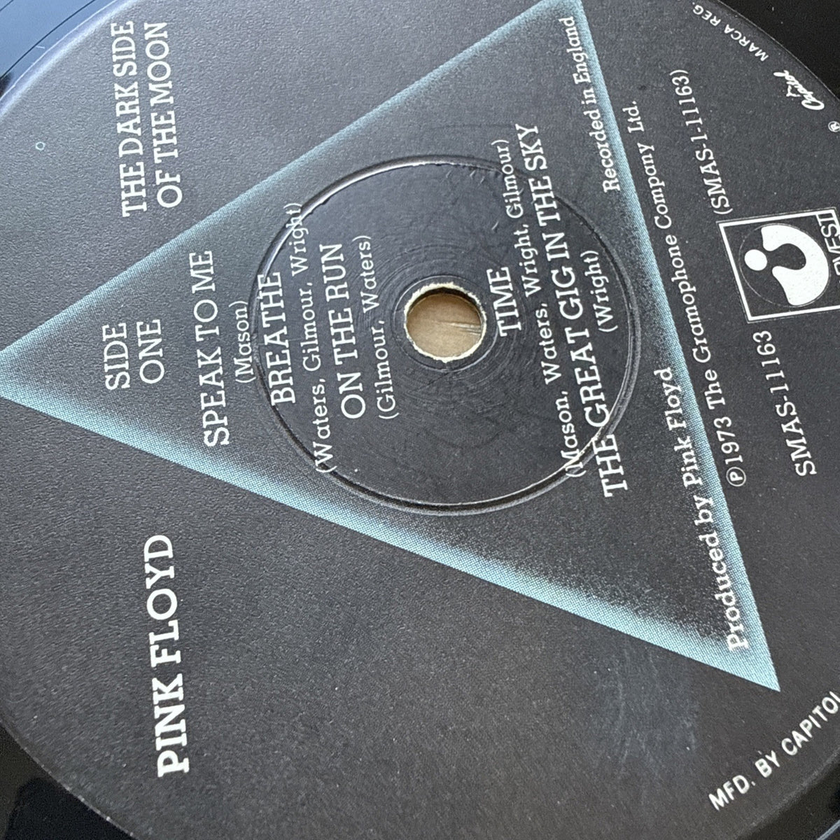1973 PINK FLOYD Dark Side Of The Moon 1st US Winchester Wly Master Press VG+