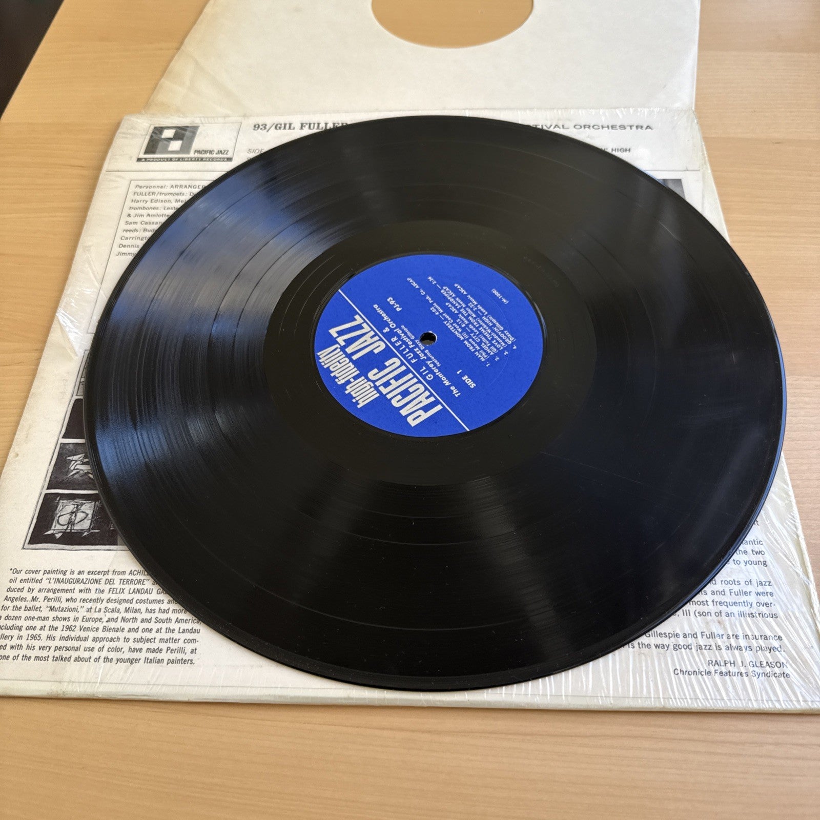 Gil Fuller and the Monterey Jazz Fest. Orchestra Feat. Dizzy Gillespie LP PJ-93