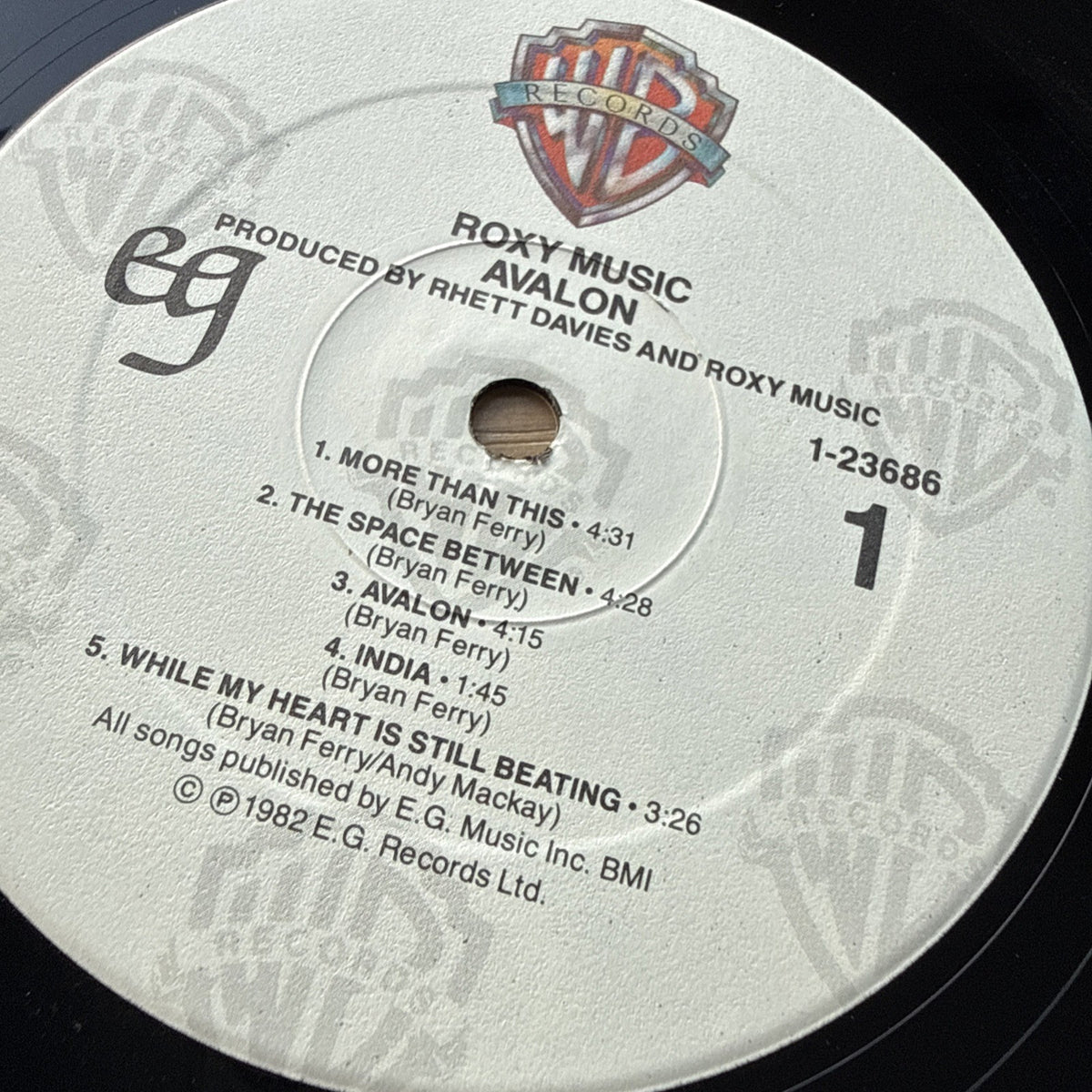 1982 ROXY MUSIC AVALON US Press bryan ferry w/ Original lyric inner sleeve!