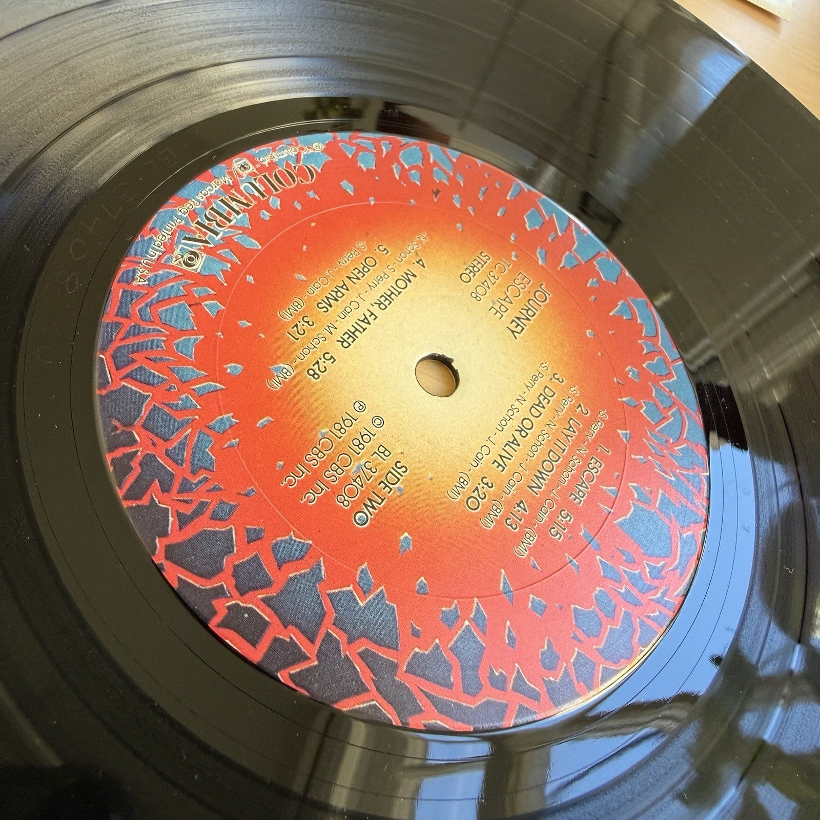 Journey Escape 1981 Original US Press Complete W/ OG insert with lyrics VG++