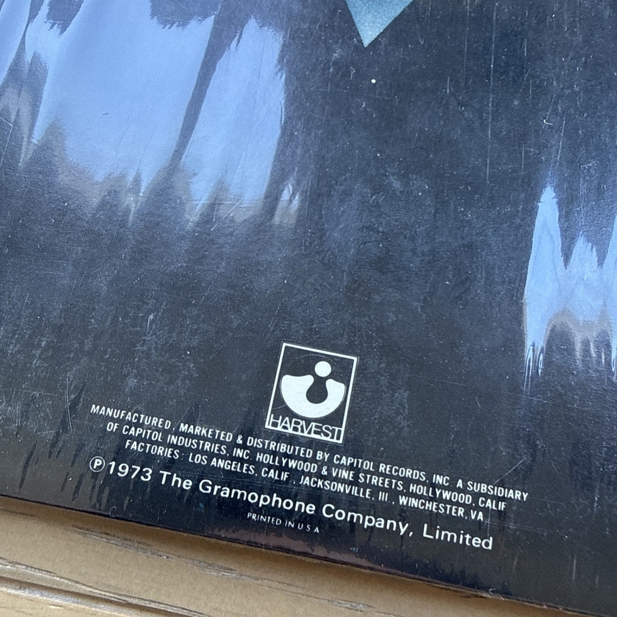 1975 PINK FLOYD Dark Side Of The Moon US Press In Shrink + Sticker VG+ OG Card