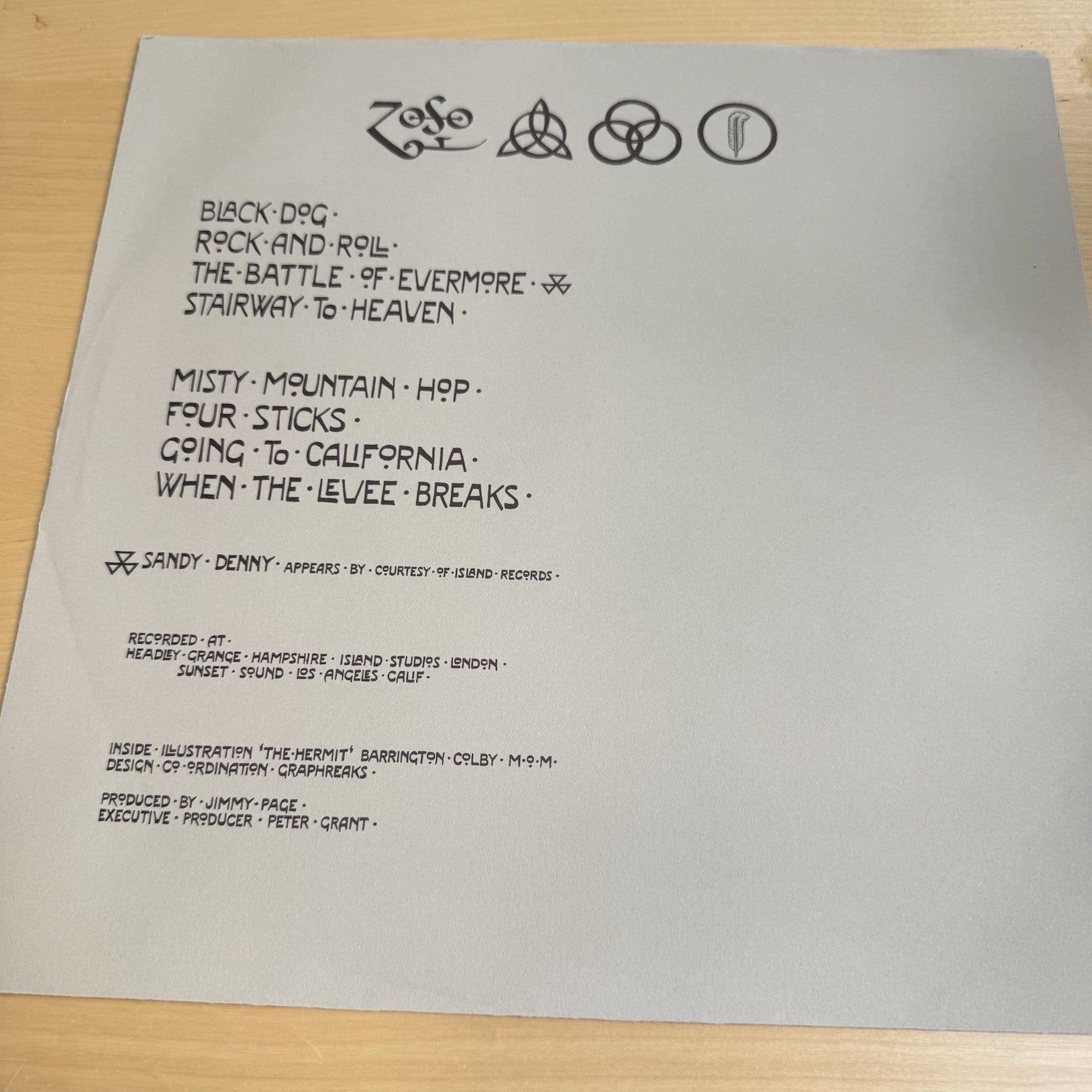 1970s Led Zeppelin Vinyl LP In Shrink + Hype Sticker Complete W/OG Sleeve EX/EX