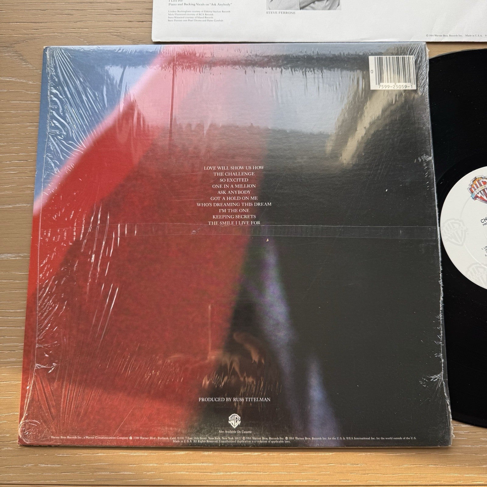 CHRISTINE McVIE Debut LP In Shrink Hype Sticker 1984 VG++ US Press Complete