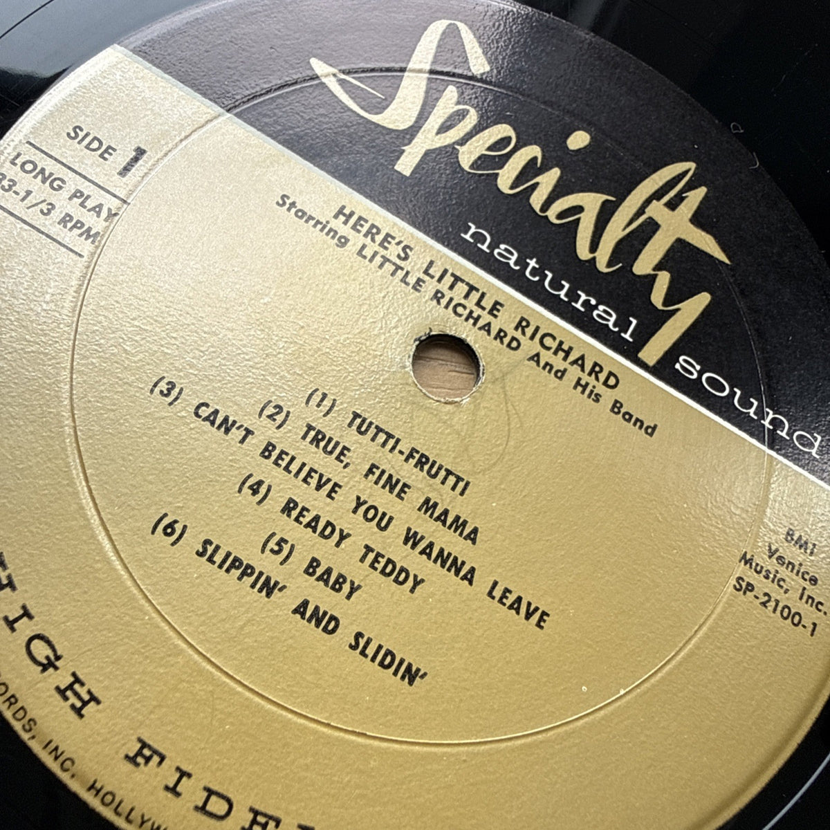 1957 Little Richard Here's Little Richard LP US Press In Shrink! EX/EX + Sticker