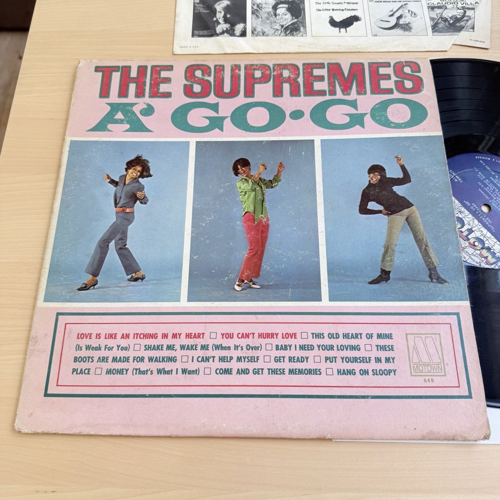 The Supremes A' Go-Go Original 1966 Motown Vinyl Record LP US Press + OG Sleeve