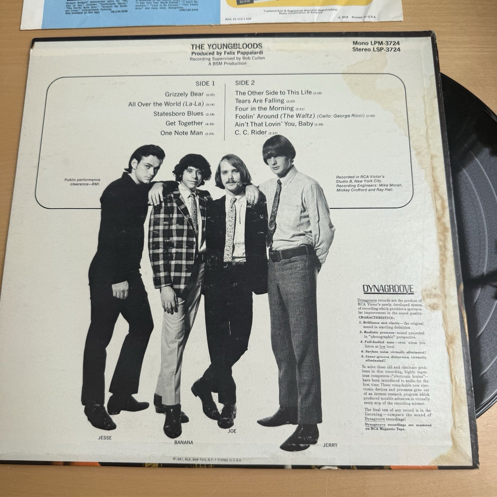 1960s The Youngbloods S/T US Pressing VG+ Complete W/ Original Sleeve!