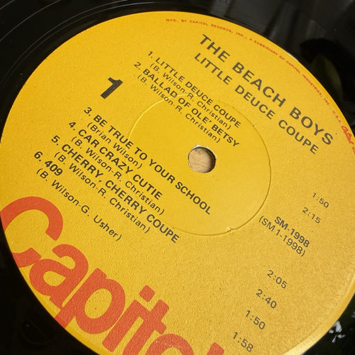 1970s Beach Boys Little Deuce Coupe US Press LP Complete W/Original Sleeve! VG+