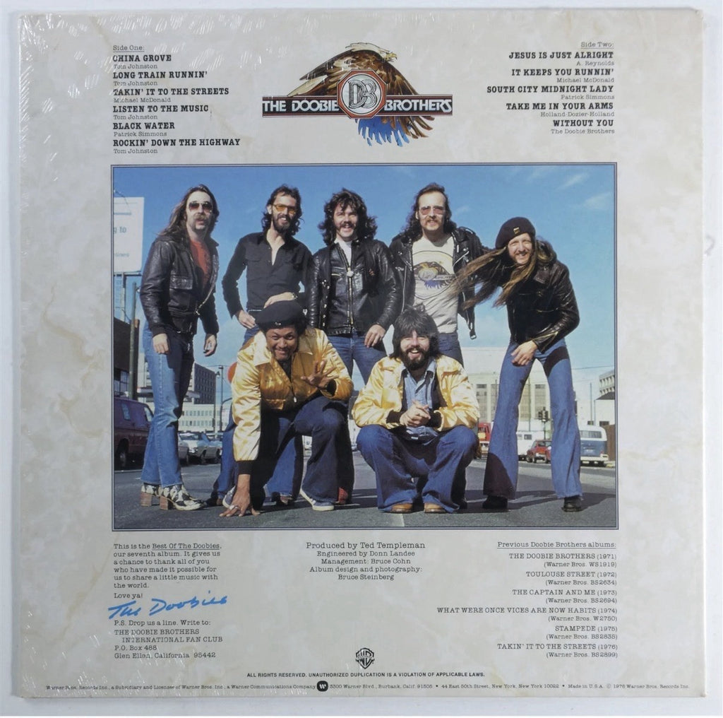 1970s SEALED DOOBIE BROTHERS Best Of The Doobies WARNER BROS US Press LP