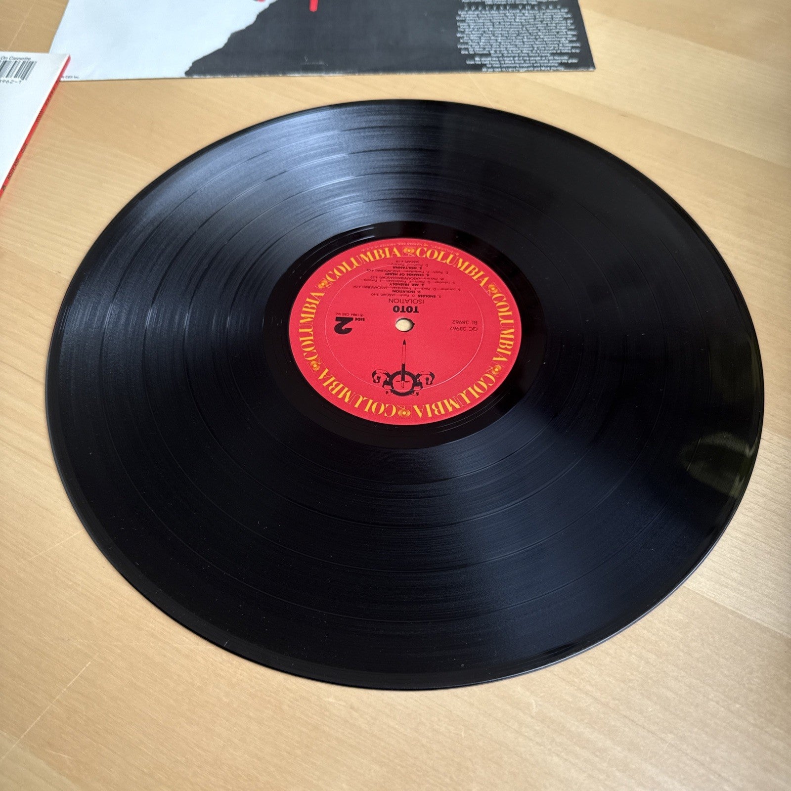 Toto Isolation Original 1984 US Press! Complete With OG Sleeve Vinyl LP VG+