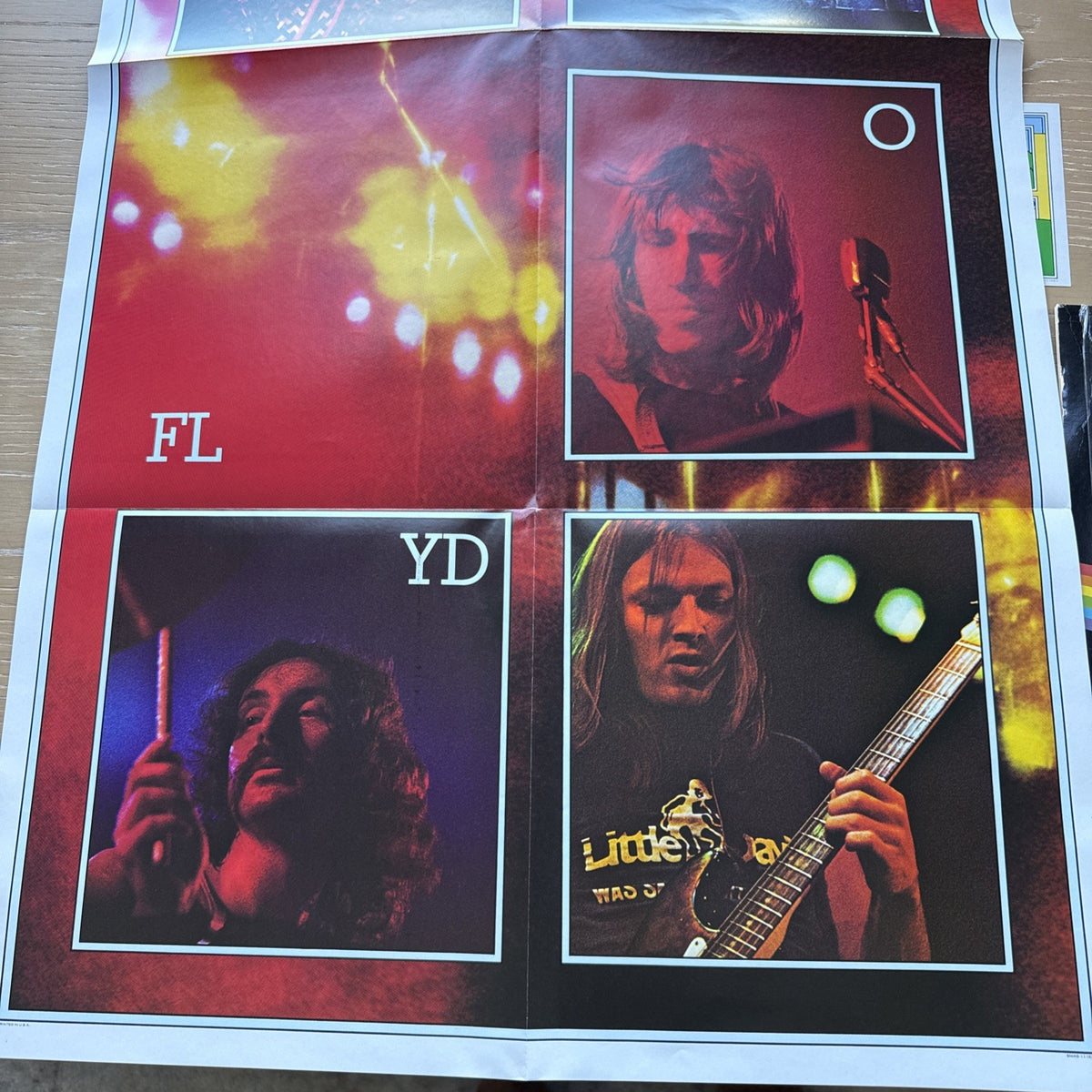 1975 PINK FLOYD Dark Side Of The Moon US Press In Shrink + Sticker VG+ OG Card