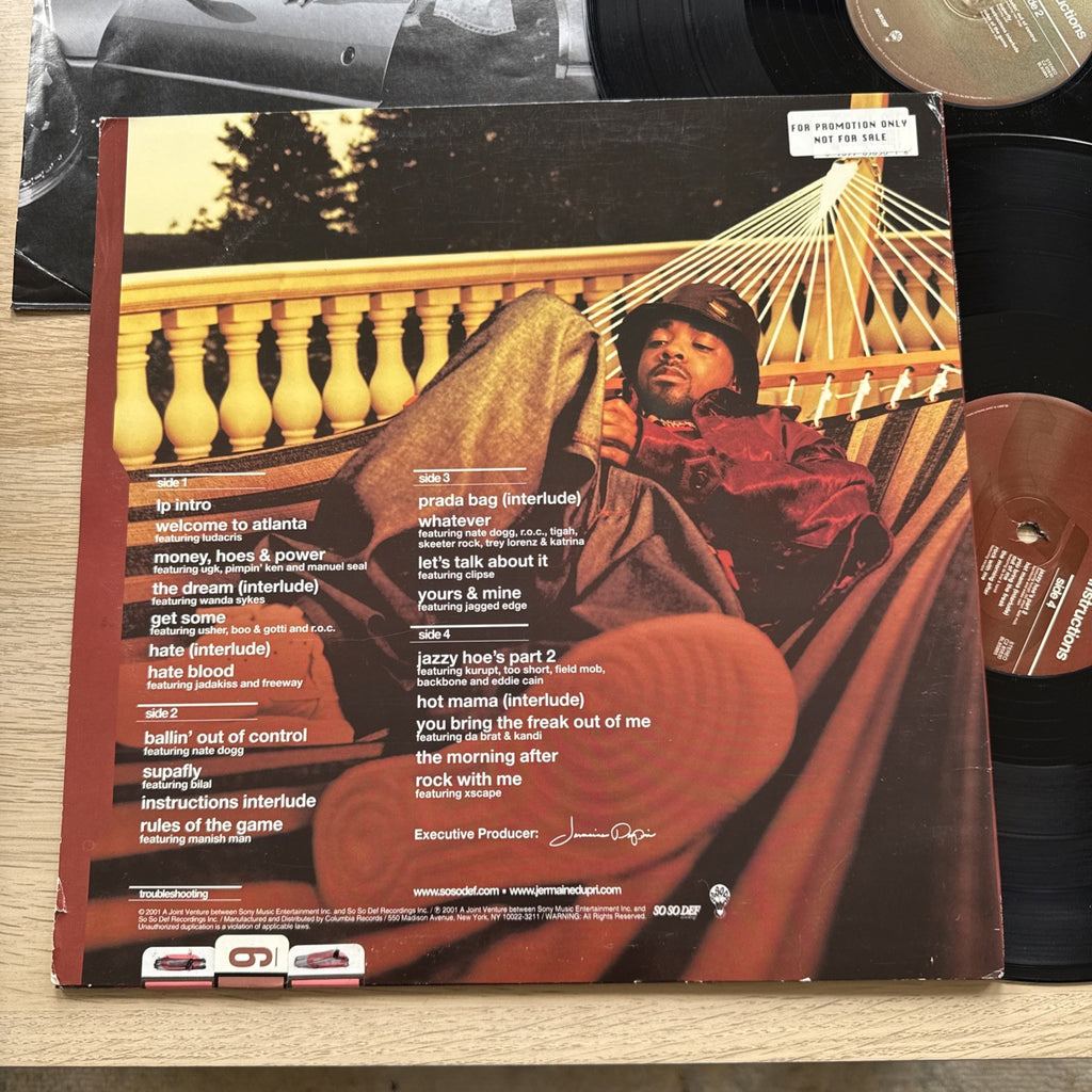 JERMAINE DUPRI Instructions SO SO DEF 2XLP VG+ promo m
