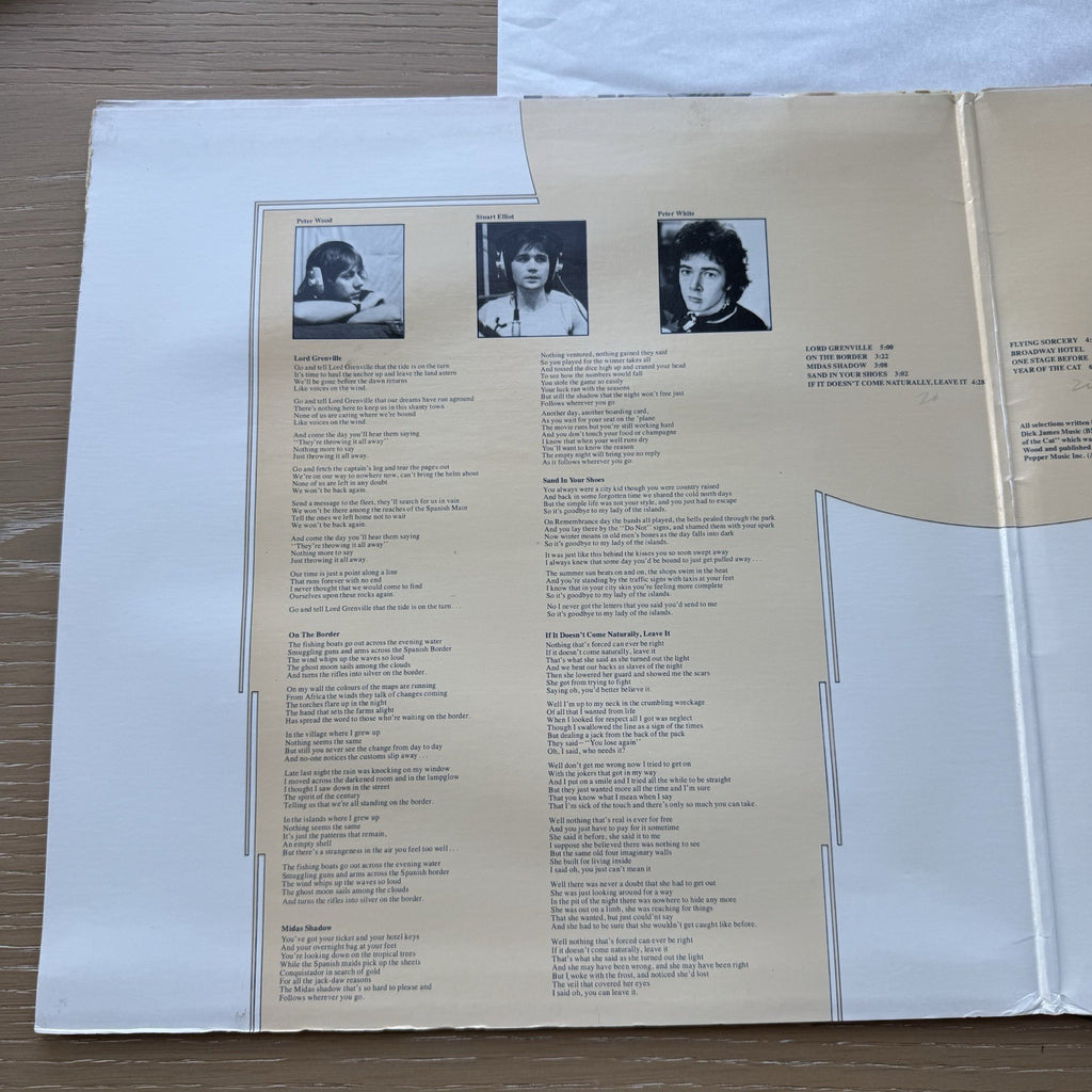 1976 AL STEWART  YEAR OF THE CAT" 1st US Press Complete W/Sleeve! Nice Copy VG+