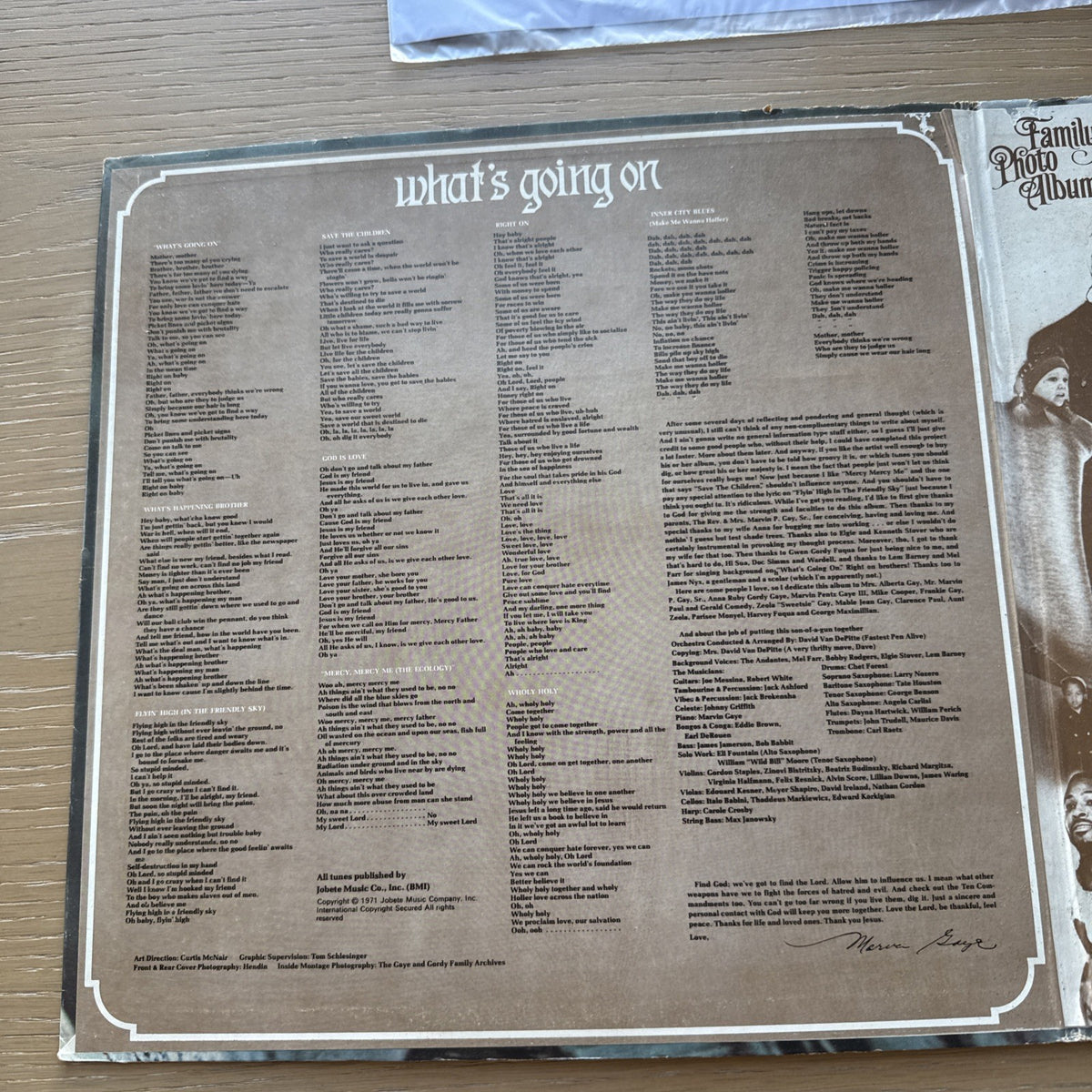 1971 Marvin Gaye What's Going On LP US Pressing Original Tamala Label