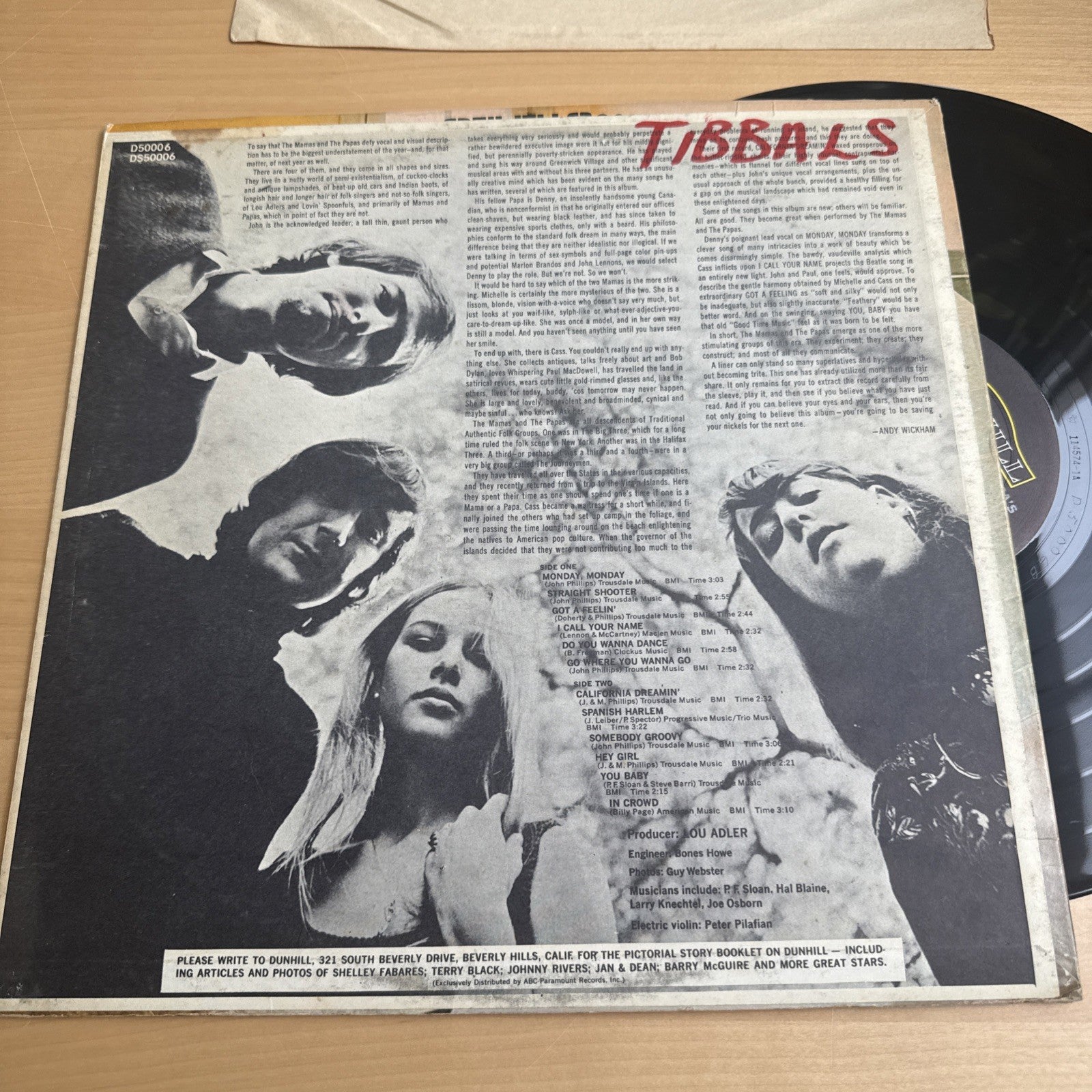 1966 Mamas and The Papas OG US Mono Press If You Can Believe Your Eyes and Ears