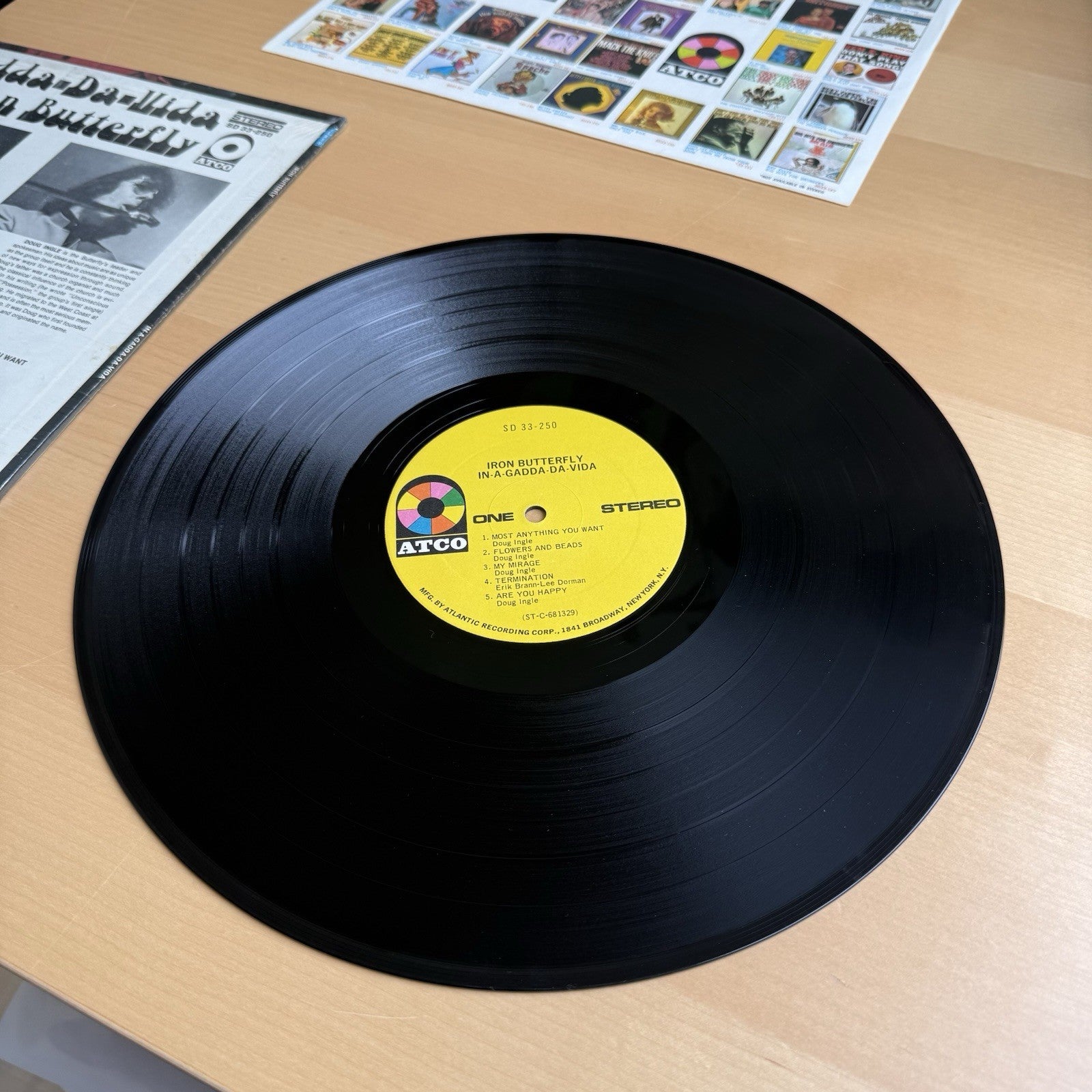 1968 IRON BUTTERFLY In-A-Gadda-Da-Vida US Press LP ATCO In SHRINK VG+ W/Sleeve