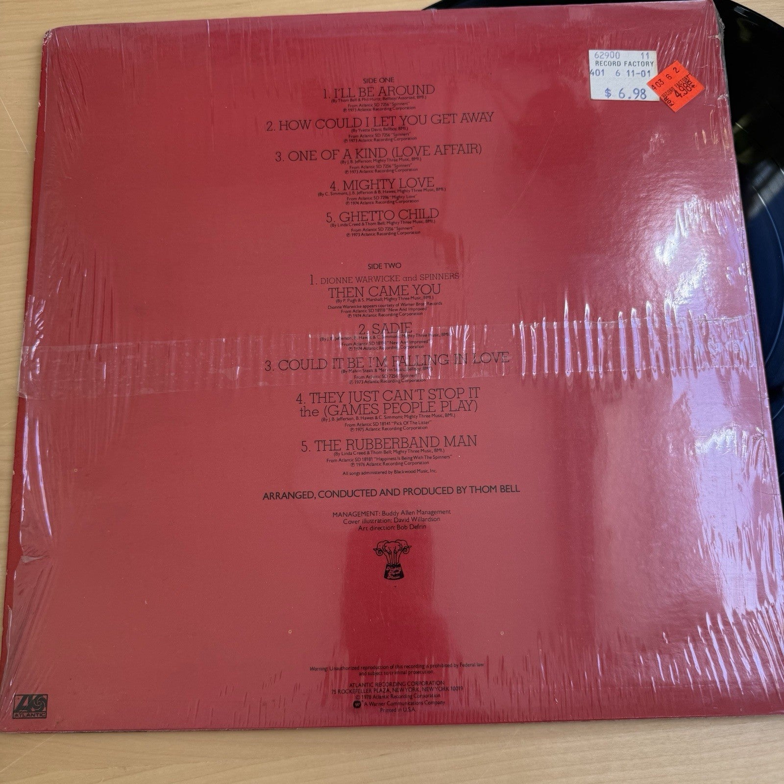 1978 The SPINNERS Best Of US Press In Shrink Complete W/Original Sleeve LP