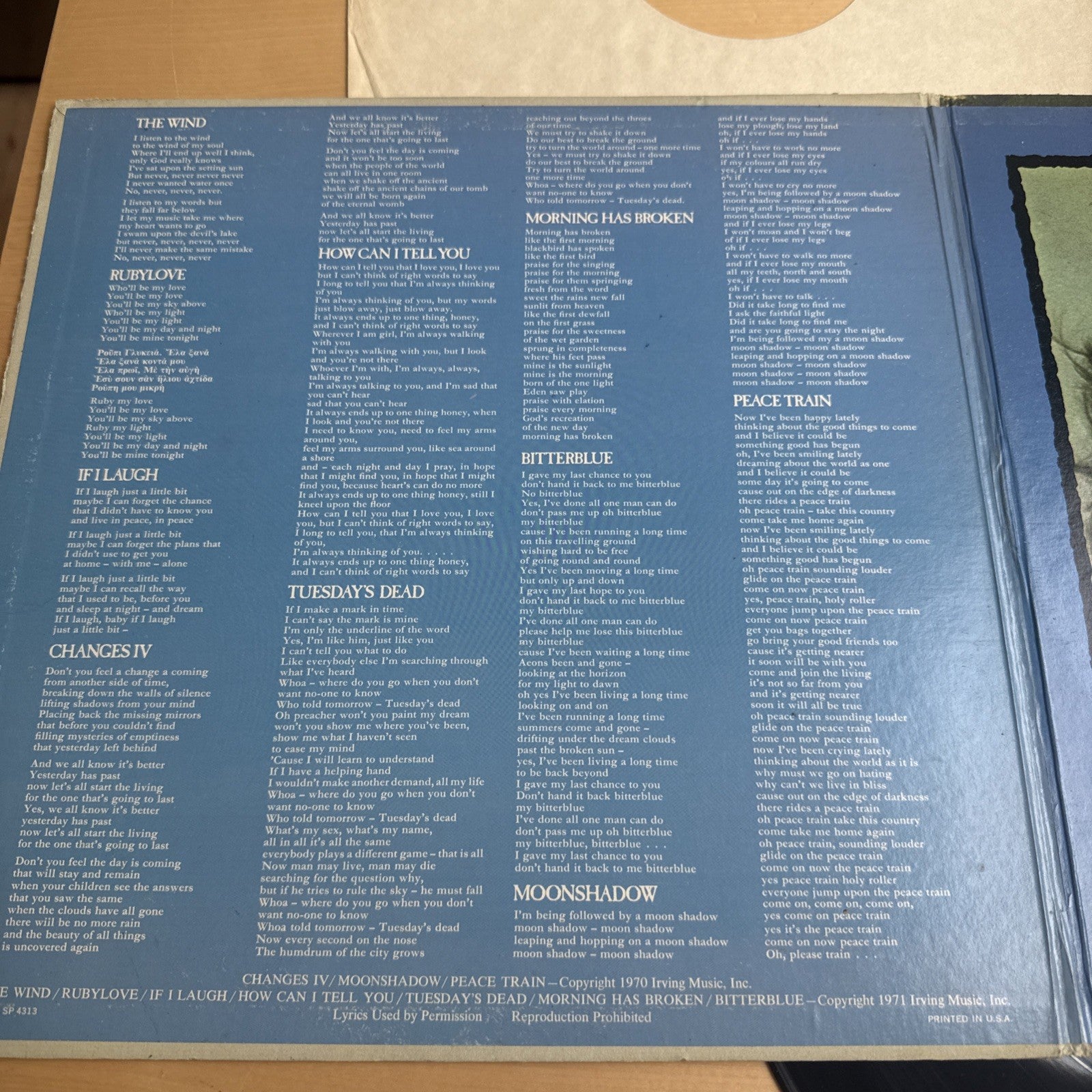 1970s Cat Stevens Teaser And The Firecat Gatefold LP US Pressing + Sleeve