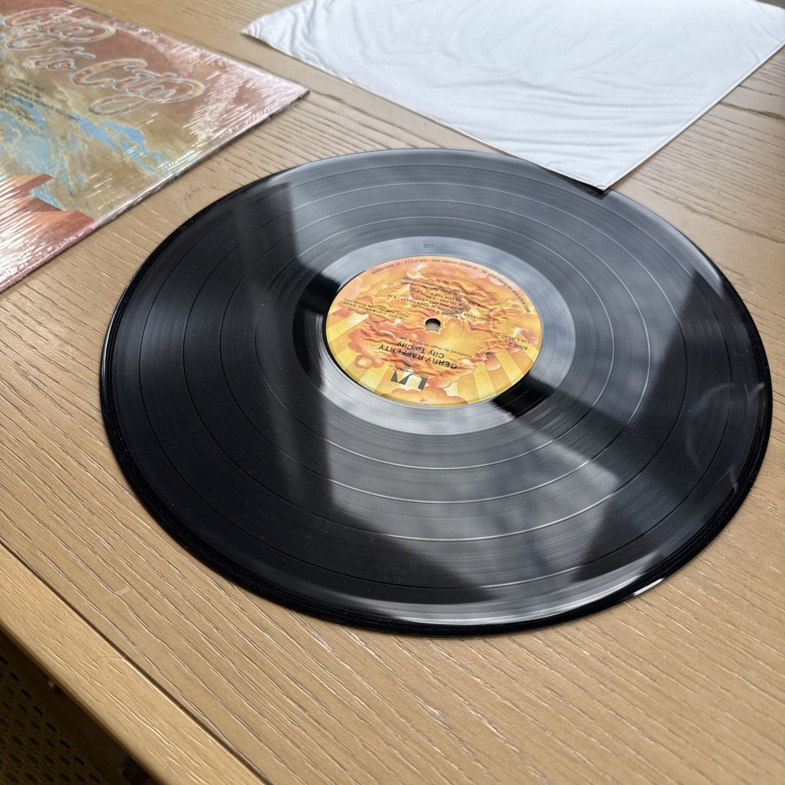 1970s Gerry Rafferty City To City US Pressing  LP Vinyl In Shrink! +Sleeve VG+