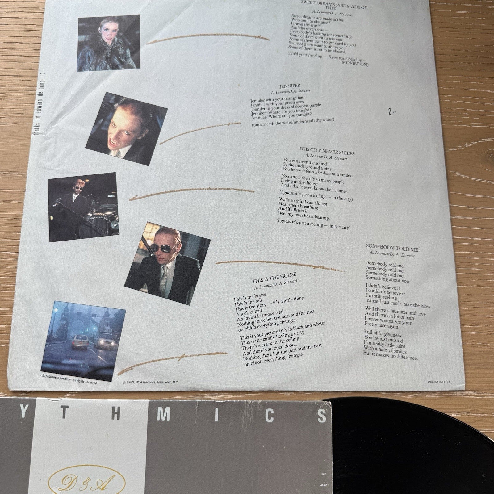 1983 EURYTHMICS Sweet Dreams Are Made Of This EX/EX In Shrink With MTV Sticker!