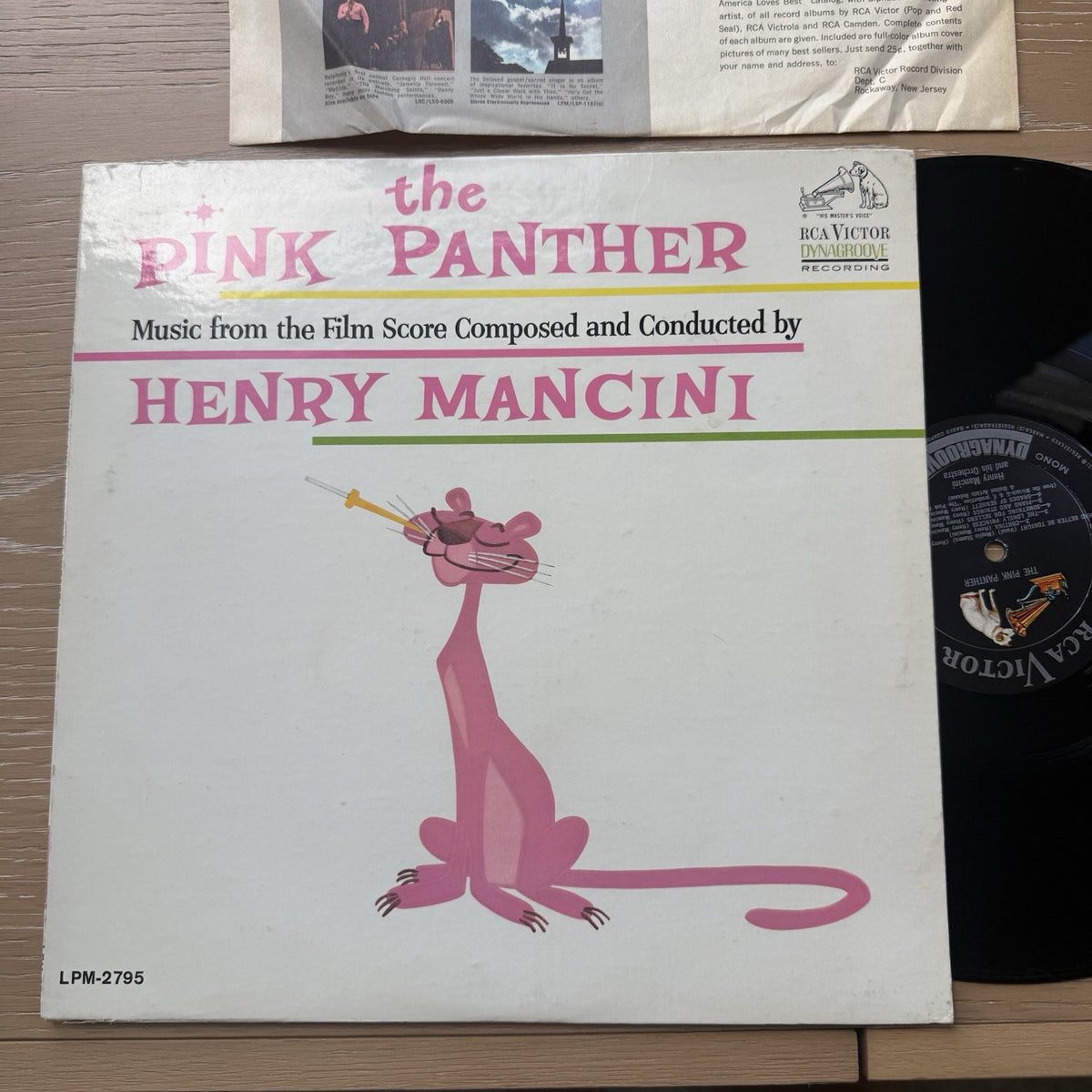 1963 Vinyl Record LP- “Pink Panther” Henry Mancini VG+ OG US Pressing + Sleeve