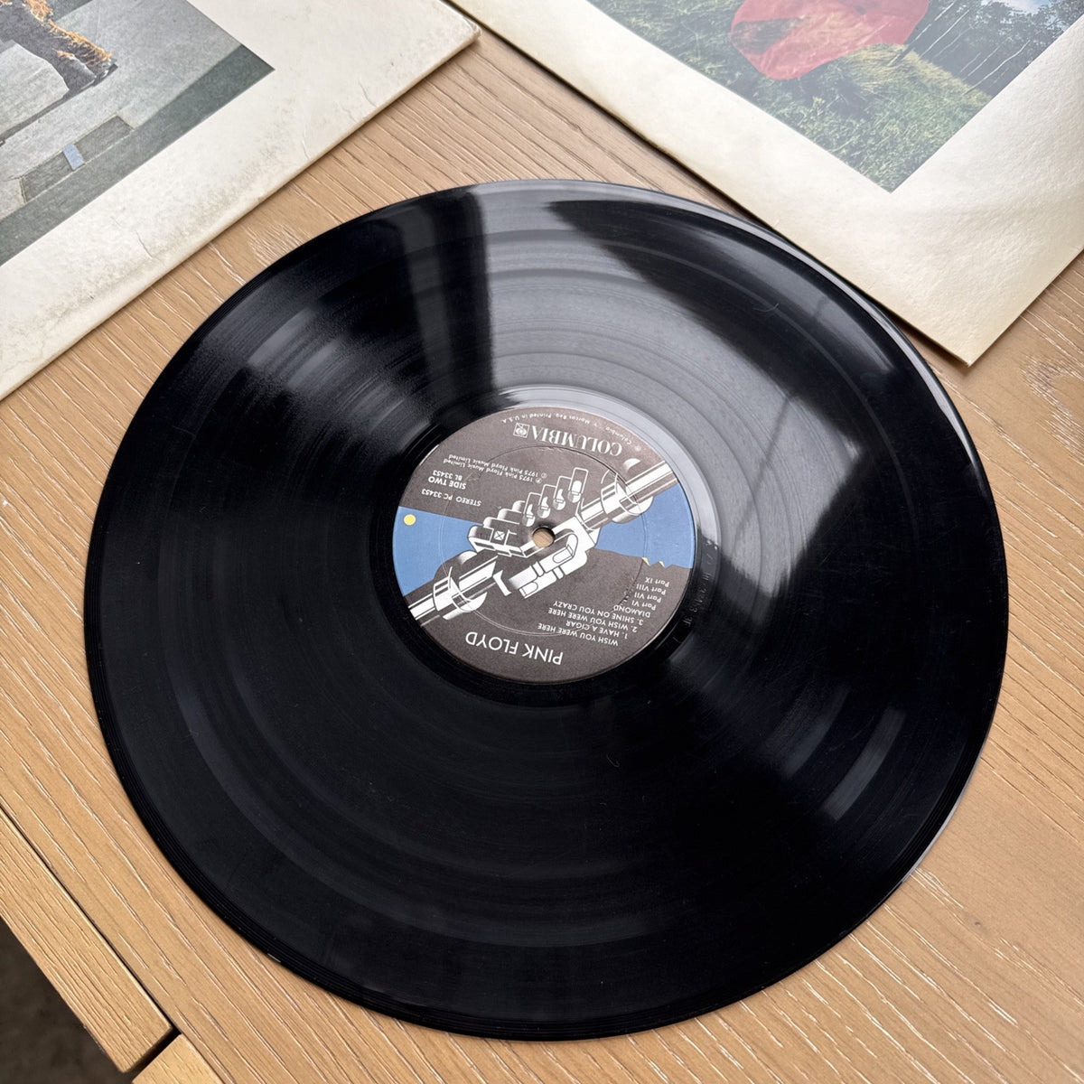 1975 PINK FLOYD Wish You Were Here 1st US Terre Haute Press Vinyl LP Sleeve VG+