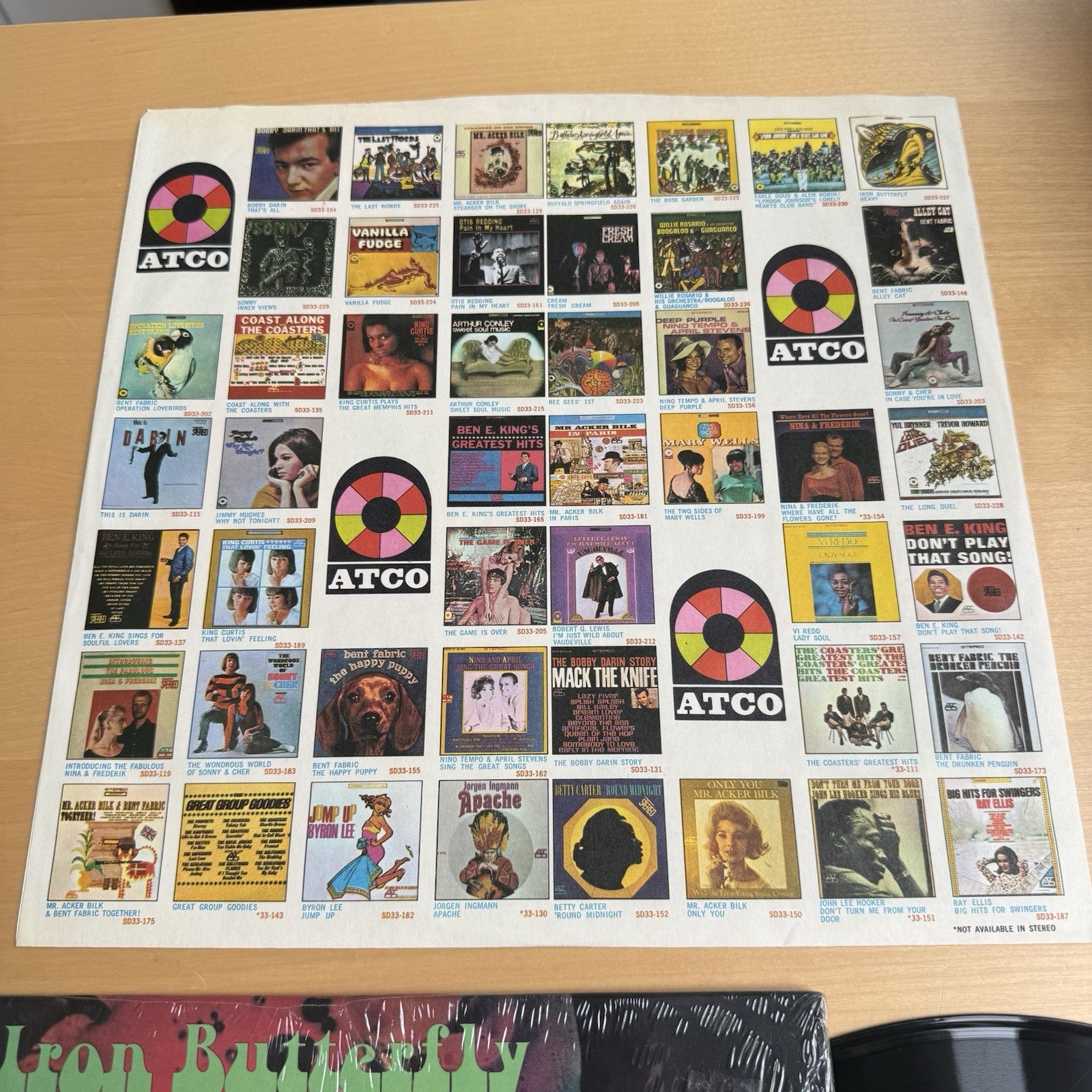 1968 IRON BUTTERFLY In-A-Gadda-Da-Vida US Press LP ATCO In SHRINK VG+ W/Sleeve