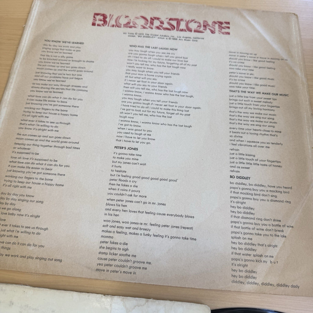 Bloodstone Natural High Vinyl LP London Soul 1972 US Press Complete W/OG Sleeve