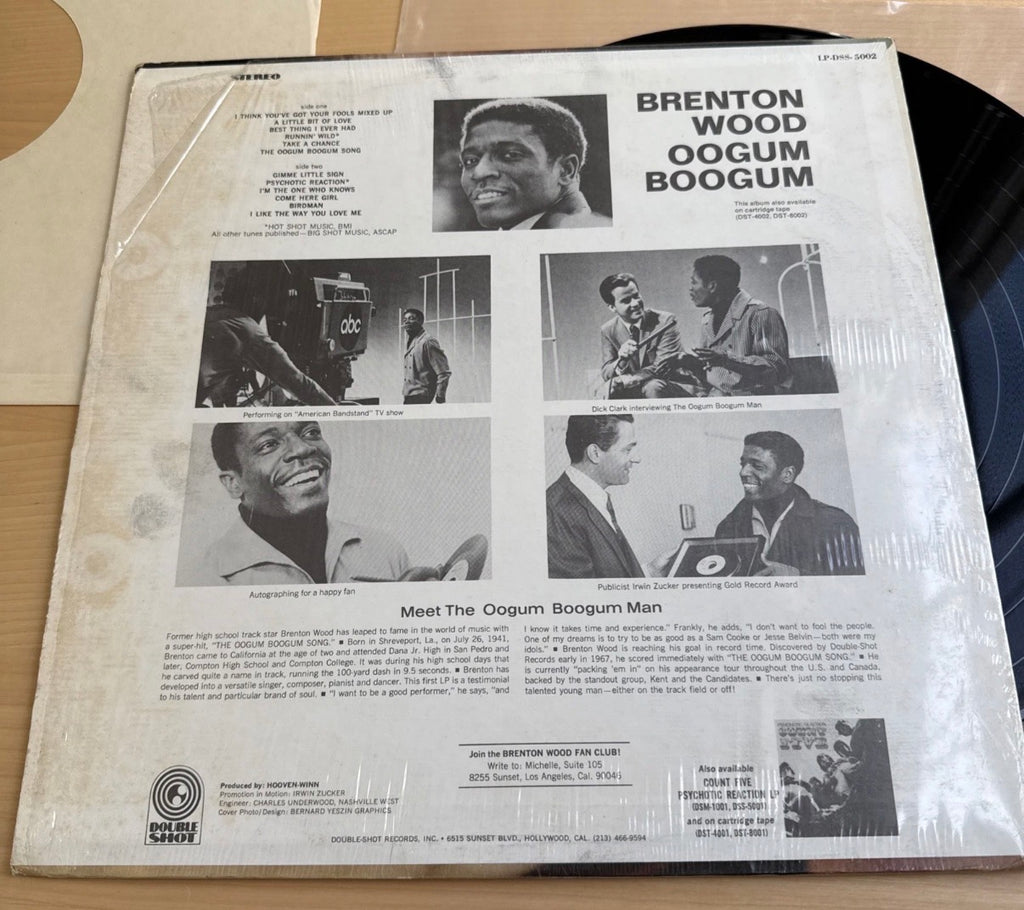 1967 Brenton Wood Vinyl Lp Oogum Boogum Original U.S In Shrink! VG+