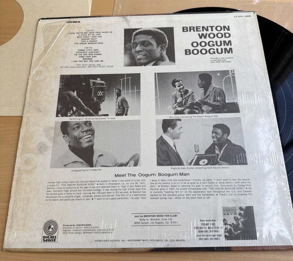1967 Brenton Wood Vinyl Lp Oogum Boogum Original U.S In Shrink! VG+