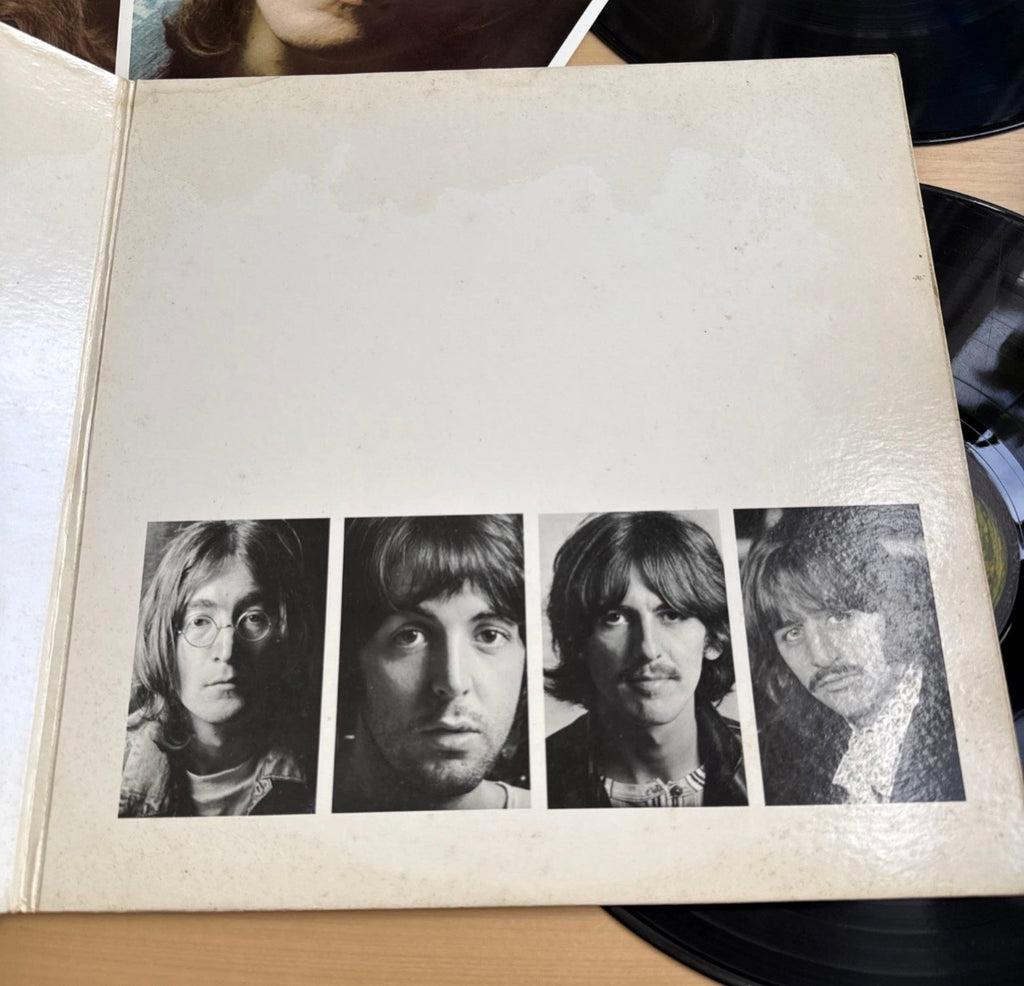 Beatles White Album 1968 US Press 🍏 W/ Original Poster Serial #1361253 + Cards