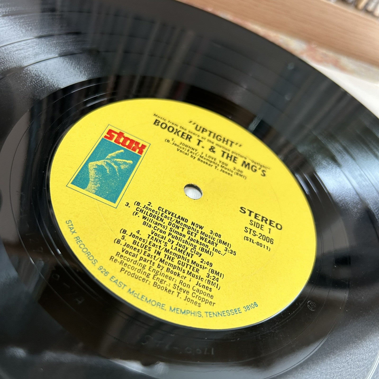 BOOKER T. & THE MGs Up Tight Original Soundtrack Stax Records In Shrink 1969 LP