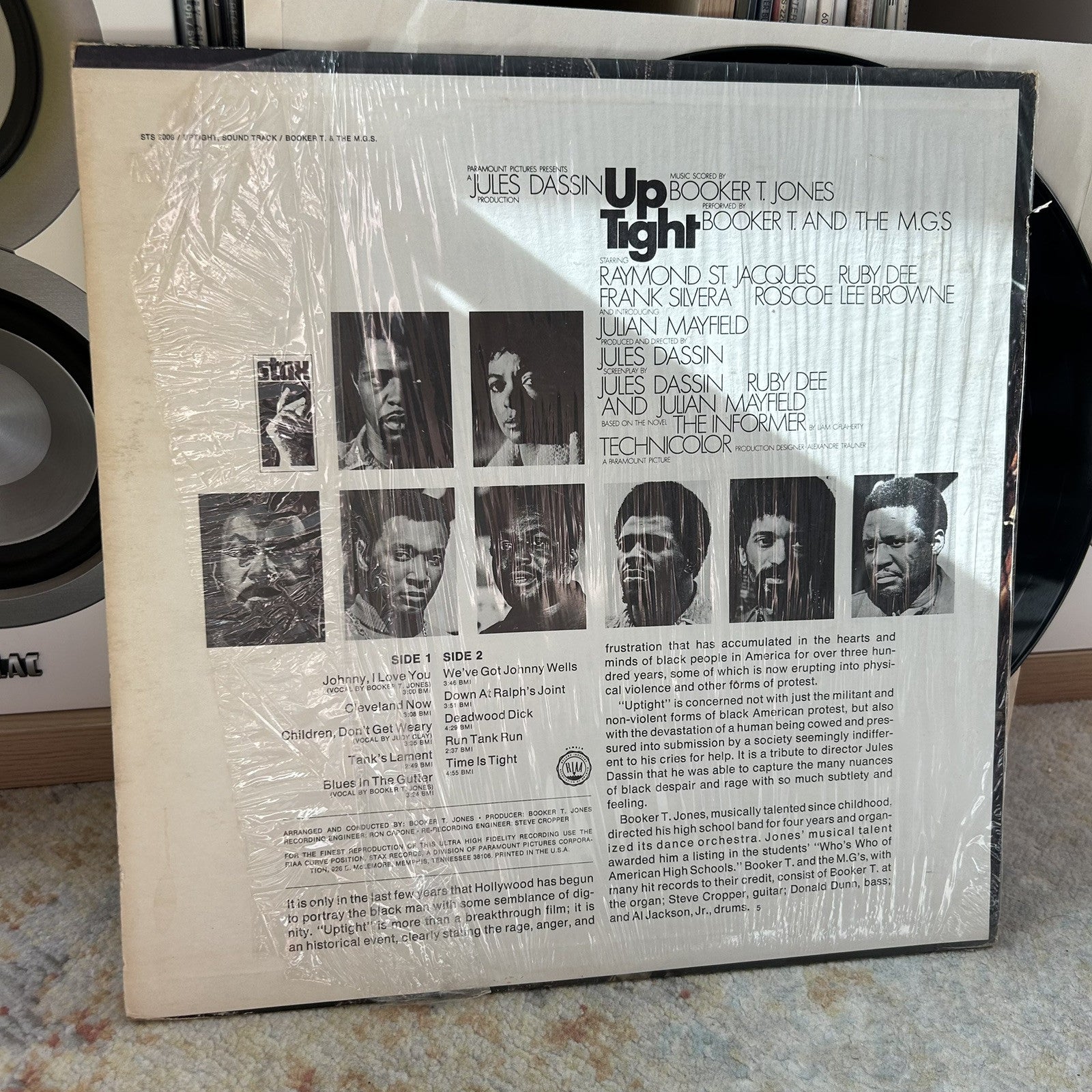 BOOKER T. & THE MGs Up Tight Original Soundtrack Stax Records In Shrink 1969 LP